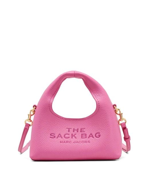 Marc Jacobs Pink The Leather Mini Sack Bag Crossbody Bag