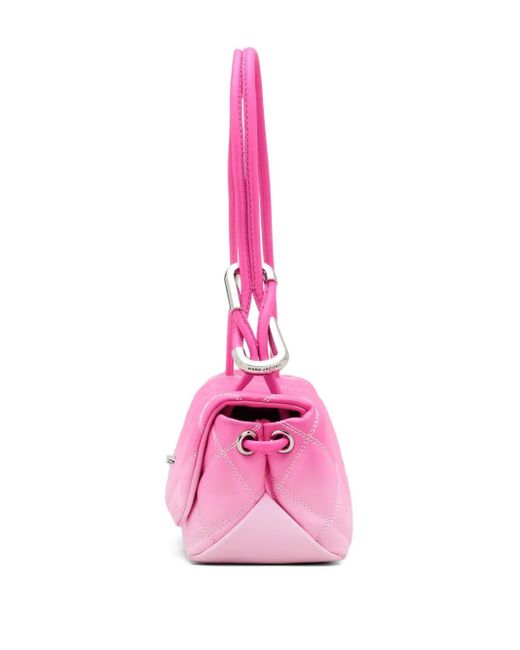 Marc Jacobs Pink The Quilted Ombré Leather Mini Dual Shoulder Bag