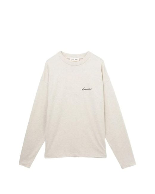 Essentials White T-Shirt Classique À Manches Longues for men