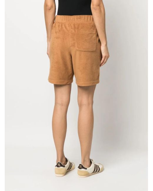 Ugg Brown Logo-Print Cotton Shorts