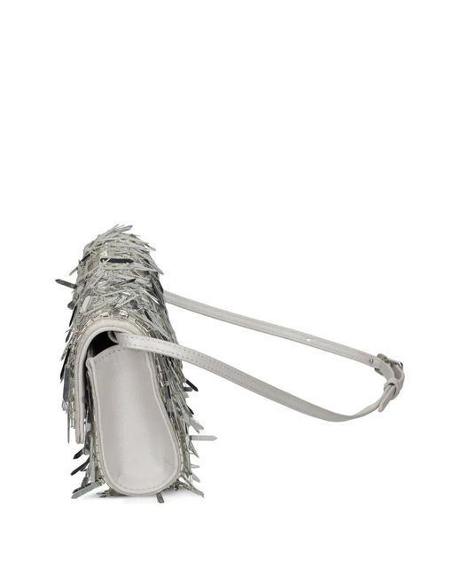 Kate Spade Gray Mini Deco Embellished Shoulder Bag