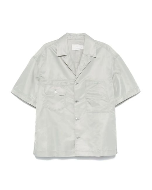 Feng Chen Wang White Logo-Embroidered Shirt for men