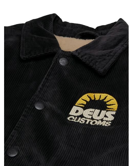 Deus Ex Machina Black Stokes Corduroy Jacket for men