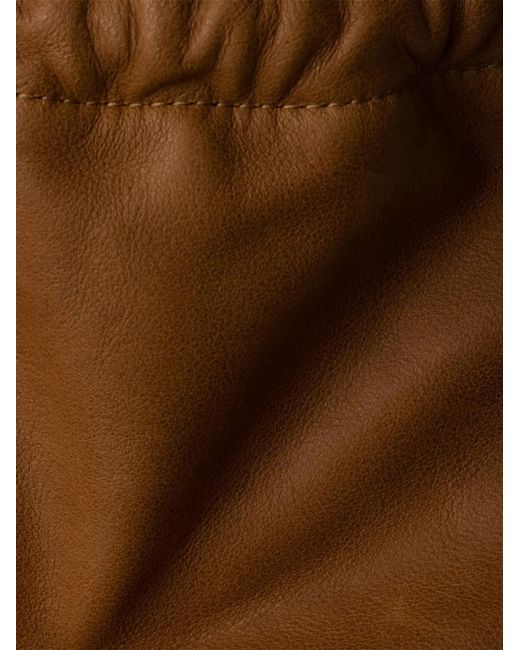 Prada Brown Nappa-Leather Pouch