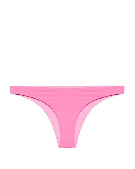 Slip bikini Marielle con logo di Mc2 Saint Barth in Pink