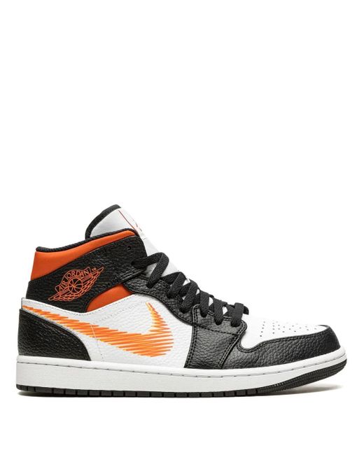 Nike Black Air 1 Mid Sneakers for men