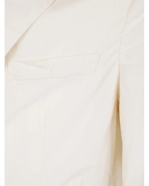Barena White Front-Pocket Jacket for men
