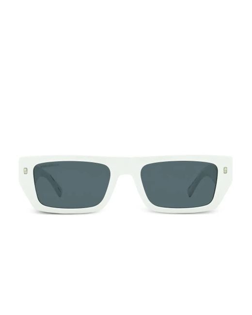 DSquared² Blue Icon Rectangular Sunglasses