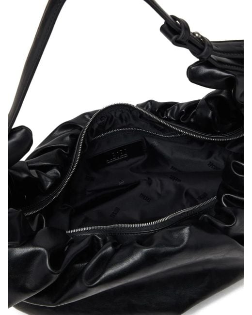 DIESEL Black Große Grab-D Schultertasche