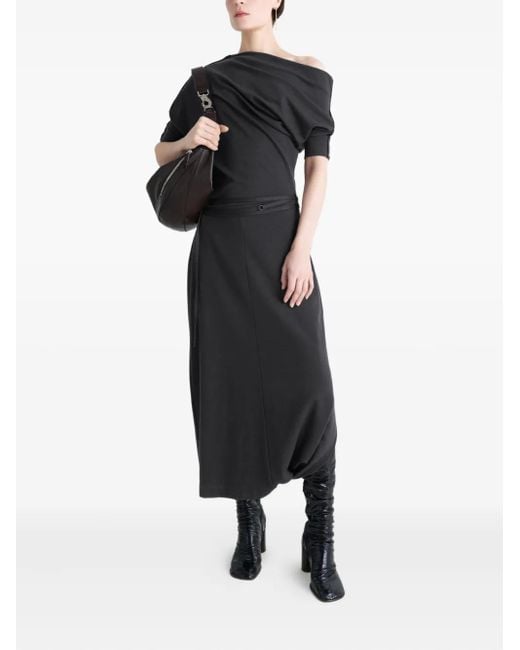 lemaire fitted twisted dress Lemaire Straight Collar Twisted Dress in Havana Curated at Jake and Jones main image 1