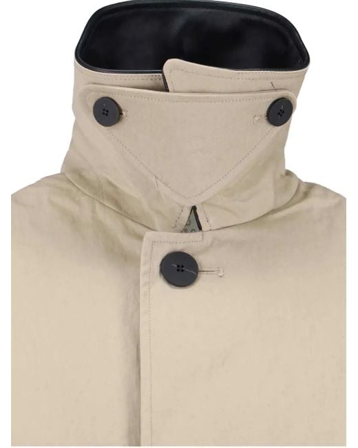 Studio Nicholson Natural Revere Buttoned Coat for men