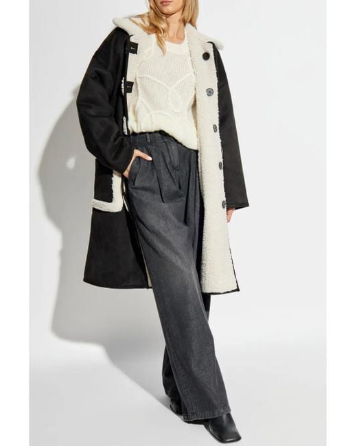 Munthe Black Reversible Coat