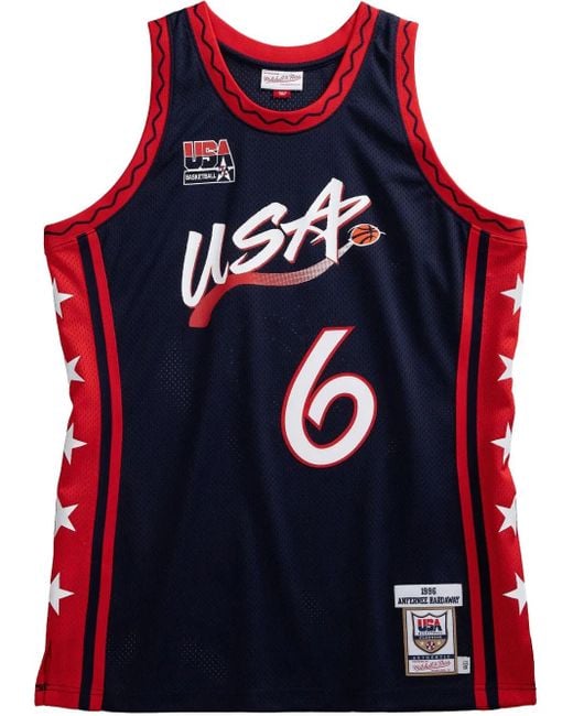 Mitchell & Ness Authentic "Usa 1996 Penny Hardaway" Trikot in Red für Herren