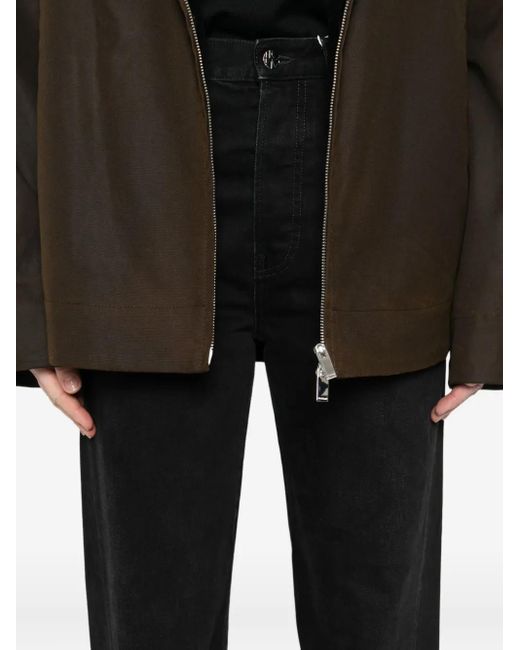 Totême  Black Logo-Engraved Trousers