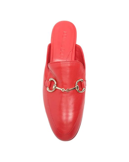 Pomme D ́Or Red Georgia Flat Mules