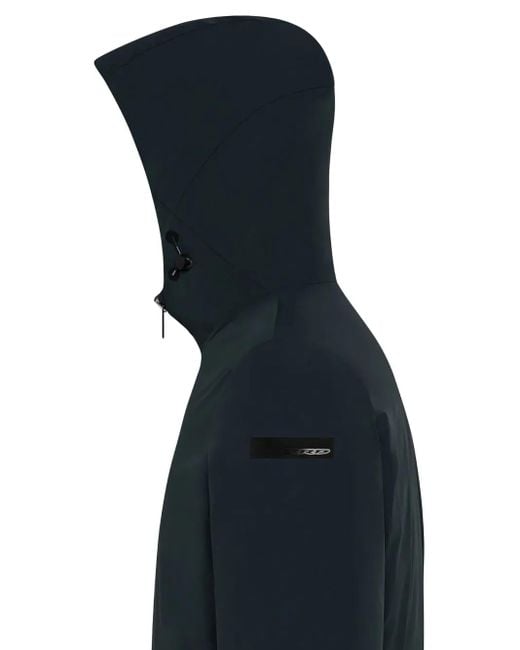 Rrd Blue Hooded Zip Jacket for men