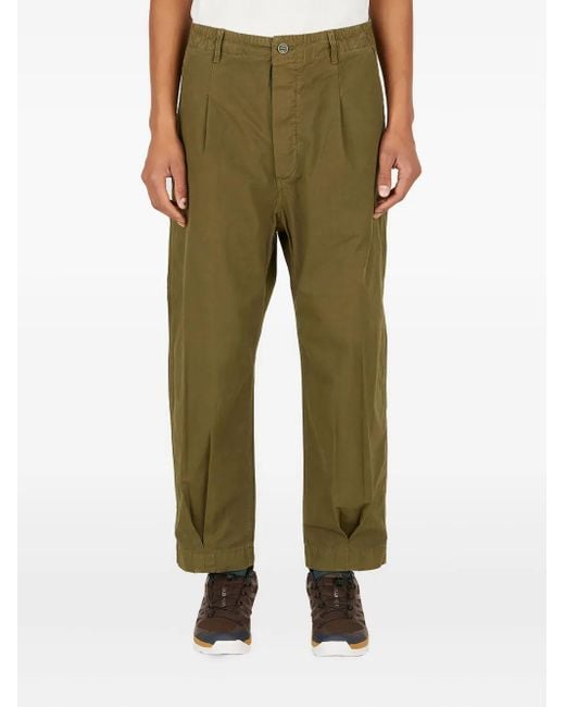 Applied Art Forms Green Pleated Trousers for men