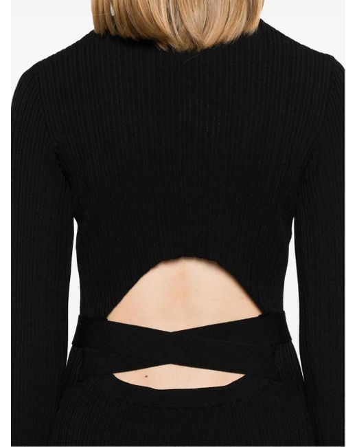 Twinset Black Cut-Out Maxi Dress