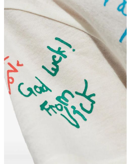 R13 プリント Tシャツ White