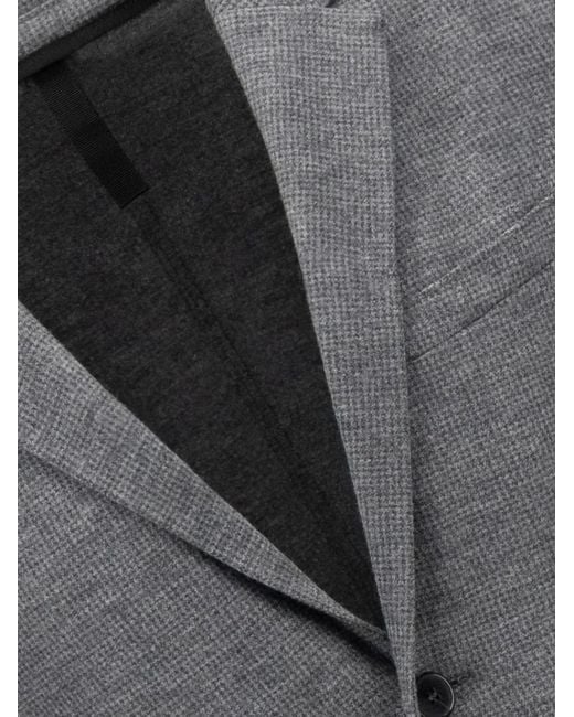 Harris Wharf London Gray Two-Button Wool Blazer for men