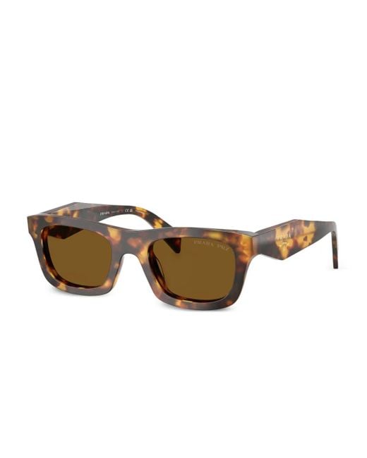 Prada Brown Tortoiseshell Square Sunglasses