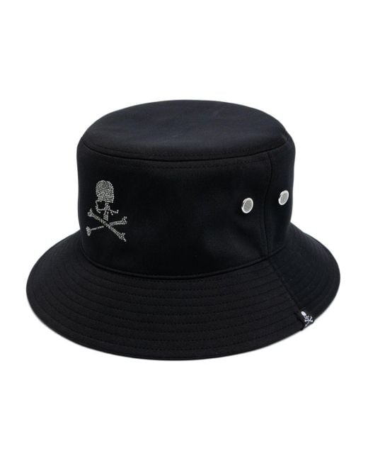 MASTERMIND WORLD Black Swarovski Crystal-embellished Bucket Hat for men