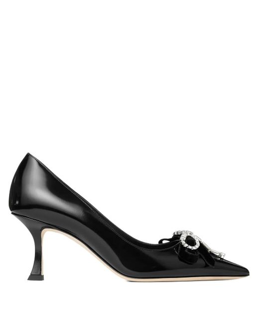 Jimmy Choo Black Auria 70 High Heels