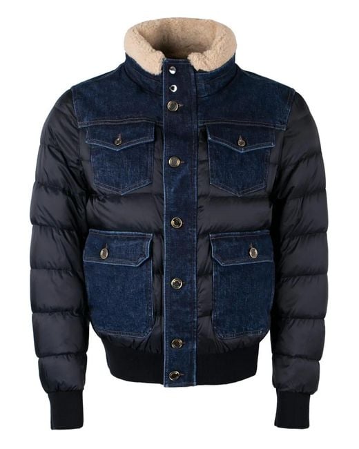 Moorer Blue Petrone Jacket for men