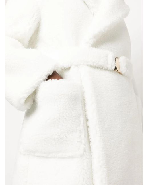 Casablanca White Faux-Shearling Robe for men