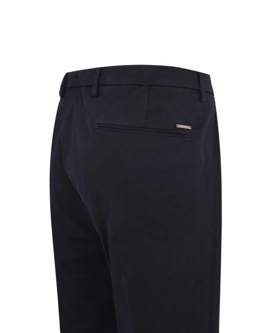 Corneliani Blue Dyed Washed Trousers for men