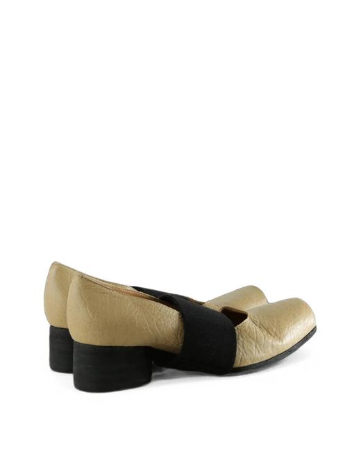 Uma Wang White Elasticated Square-Toe Ballet Pumps