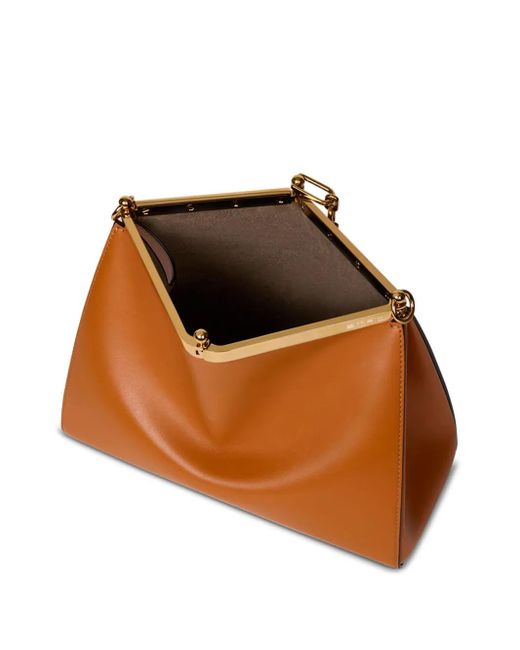 Etro Brown Sac Porté Épaule Vela Médium