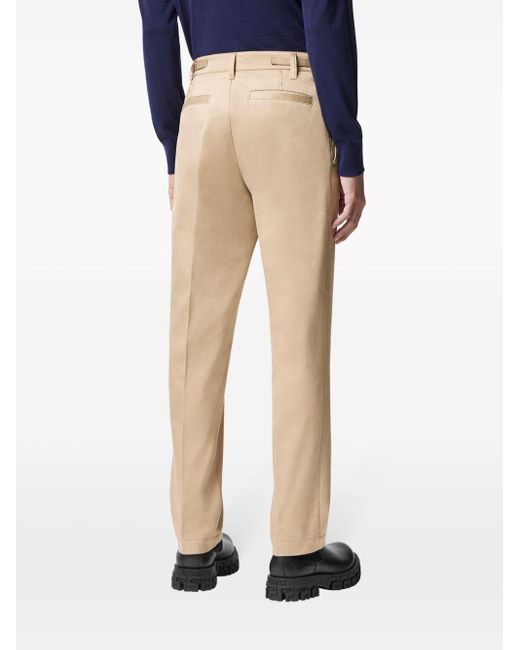 Versace Natural Tapered-leg Chino Trousers for men