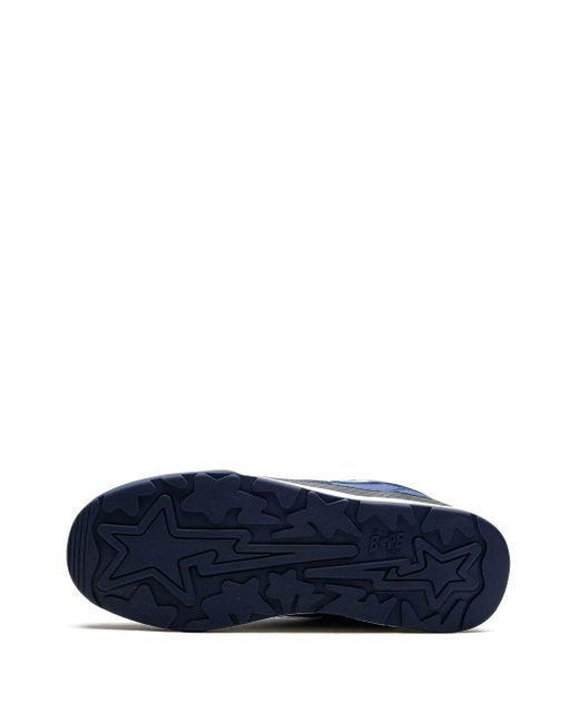 A Bathing Ape Blue X Pagani Roadsta "navy Abc Camo" Sneakers for men