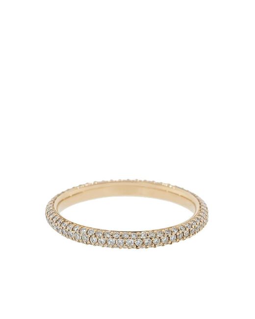 Kwiat White 18Kt Rose Moonlight 3-Row Pave Diamonds Ring