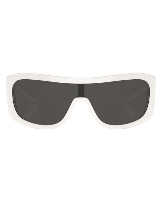 Dolce & Gabbana Gray Shield-Frame Tinted Sunglasses for men