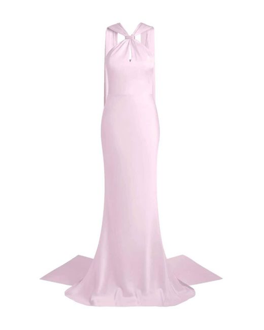 Safiyaa Pink Lilien Cape Gown