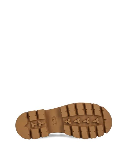 MICHAEL Michael Kors Brown 50Mm Mandy Monogram Platform Loafers