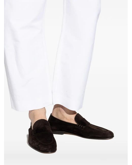 Bally Black Panelled Leather Loafers for men