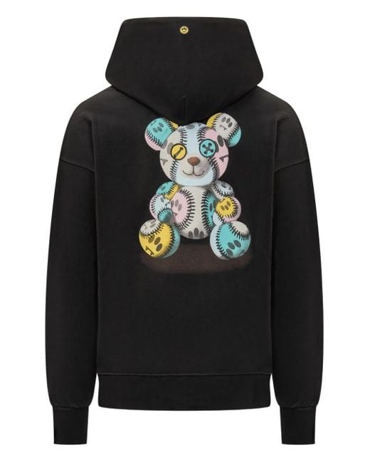 Barrow Black Print Hoodie