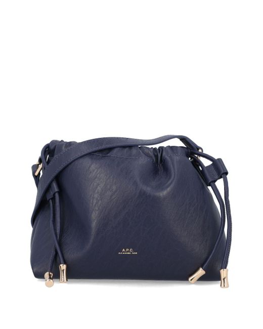 A.P.C. Blue Mini Ninon Crossbody Bag