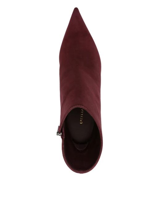 Le Silla Purple 90Mm Pointed-Toe Stiletto Boots