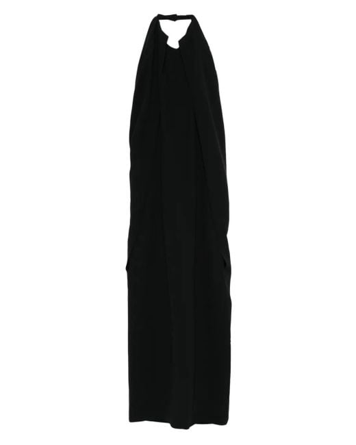 Abito Midi Con Scollo All'Americana di Alberta Ferretti in Black