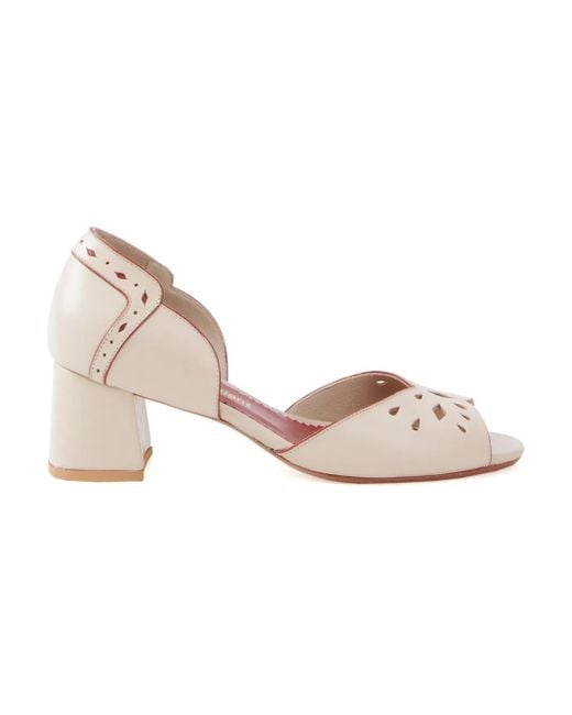 Sarah Chofakian Multicolor Chunky Heel Pumps