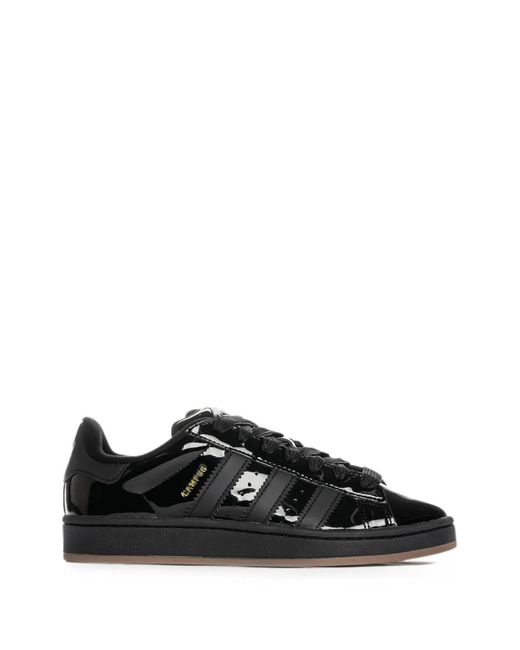 Adidas Black Campus 00S Patent-Leather Sneakers for men