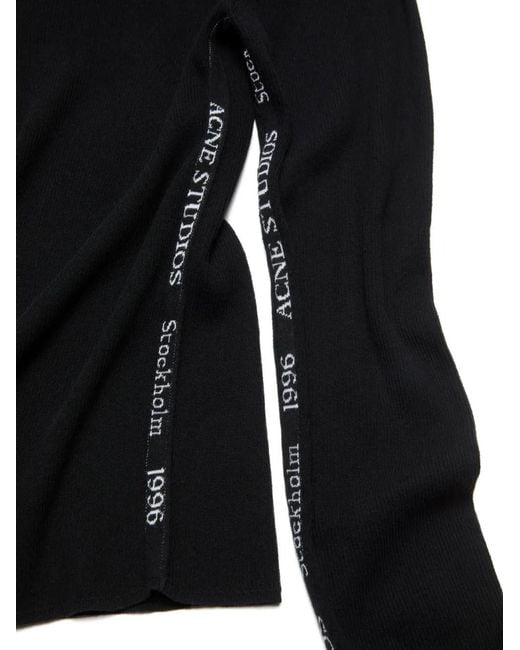 Acne Black Logo-Embellishment Sweater for men