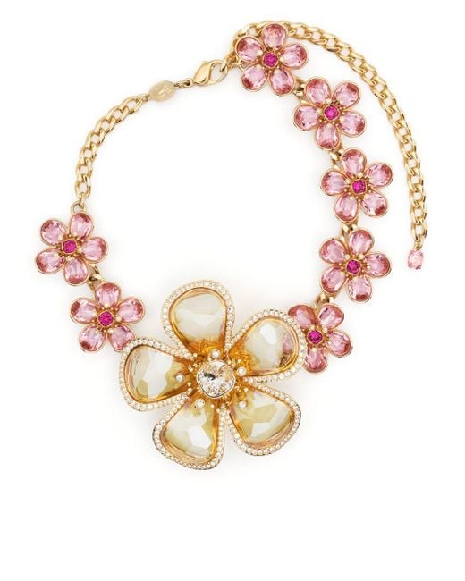 Swarovski Pink Florere Crystal-embellished Choker Necklace
