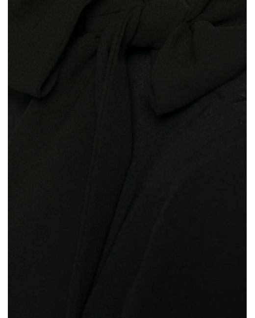Liu Jo Black Mini Dress With Tied Bow Detail
