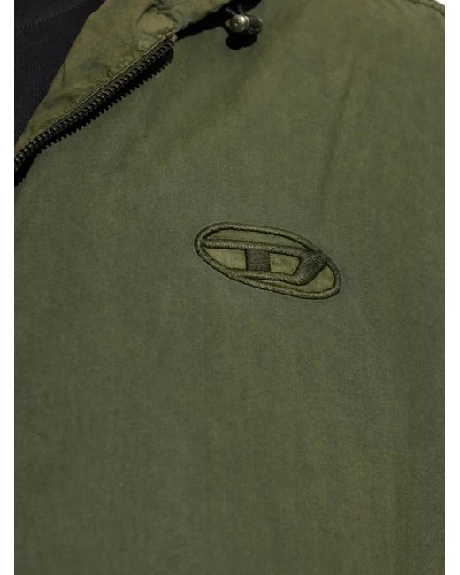 DIESEL Green Casual Jacket for men