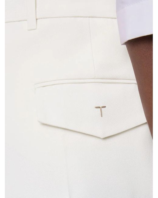 Tod's プリーツディテール パンツ White